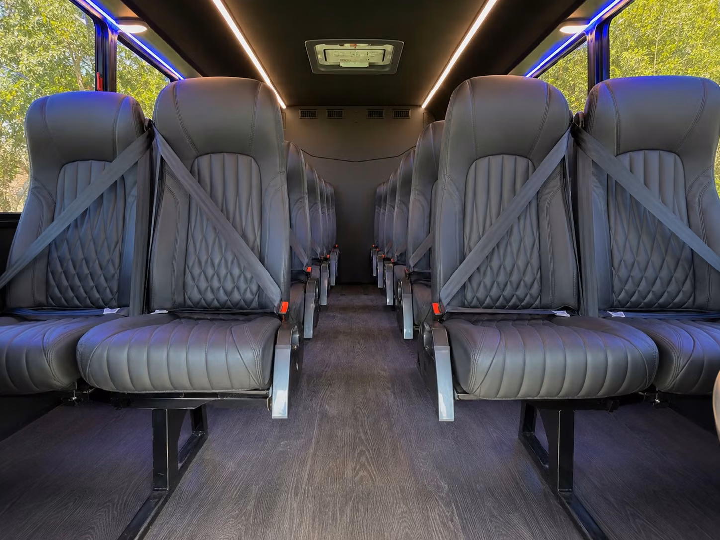 15 passenger minibus inside