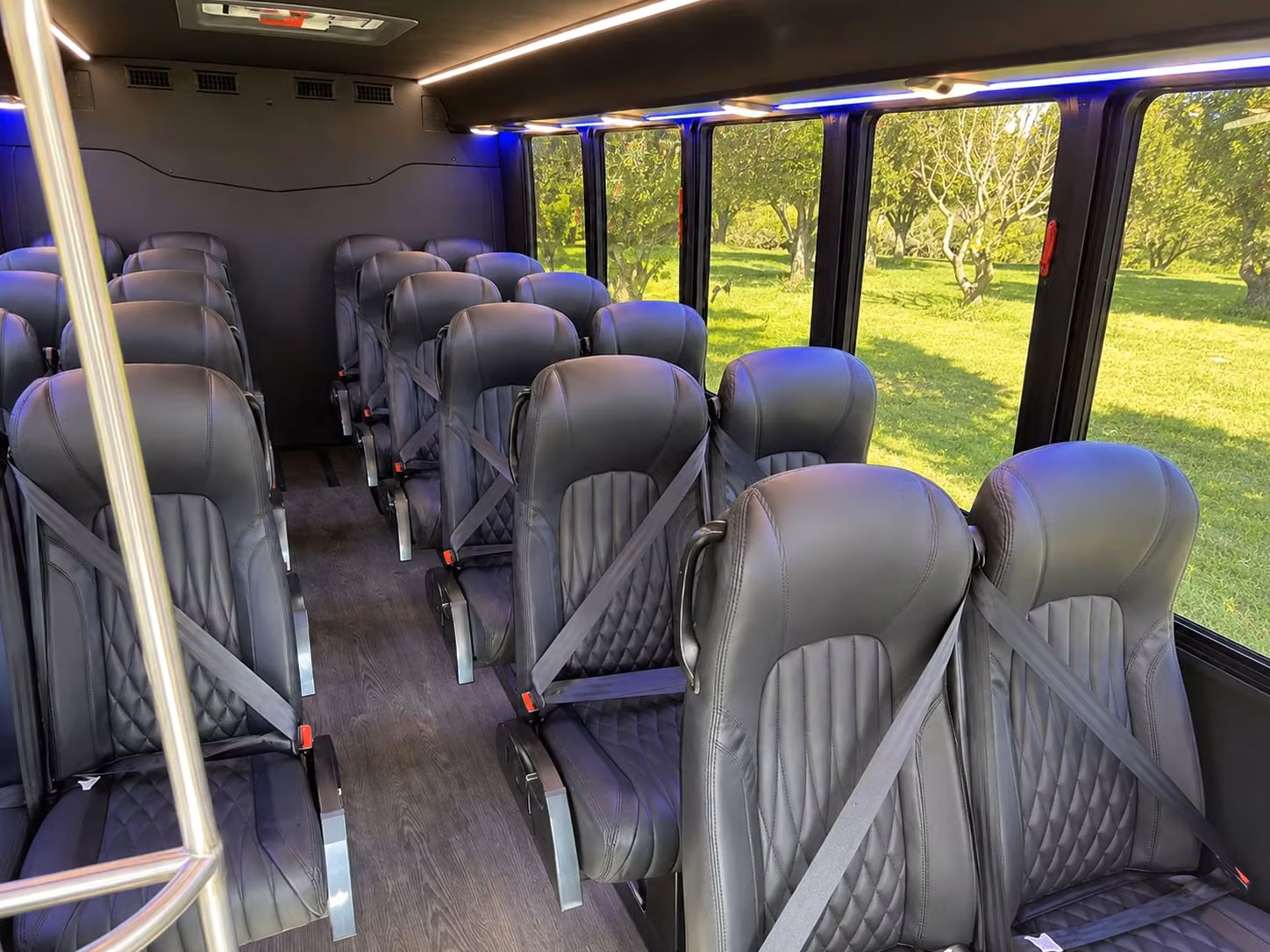 18 passenger minibus interior