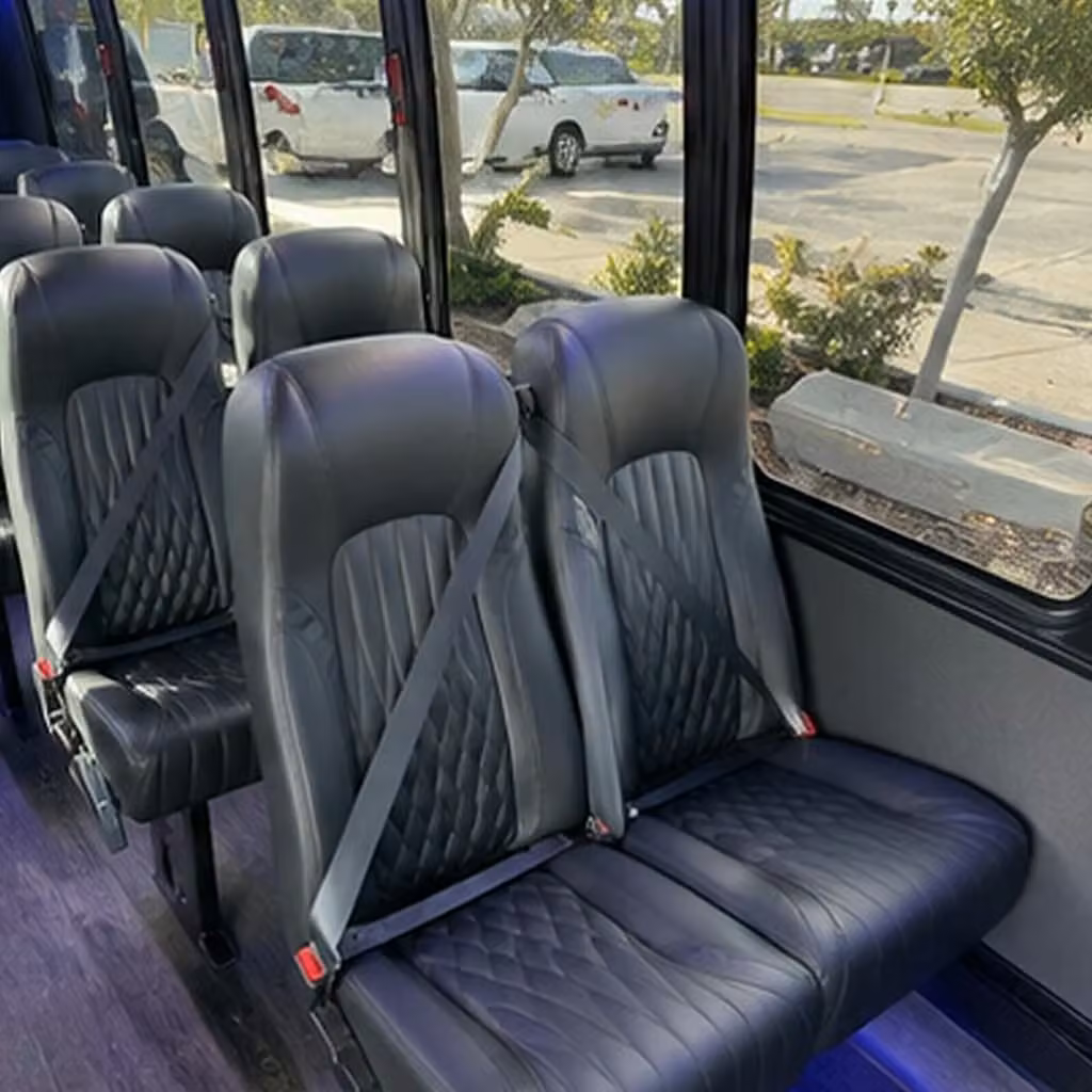 28 passenger minibus interior