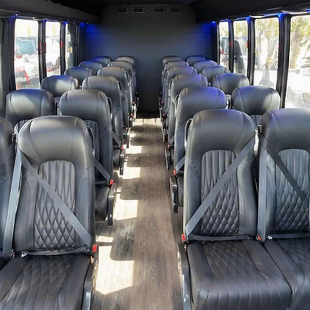 30 passenger minibus inside