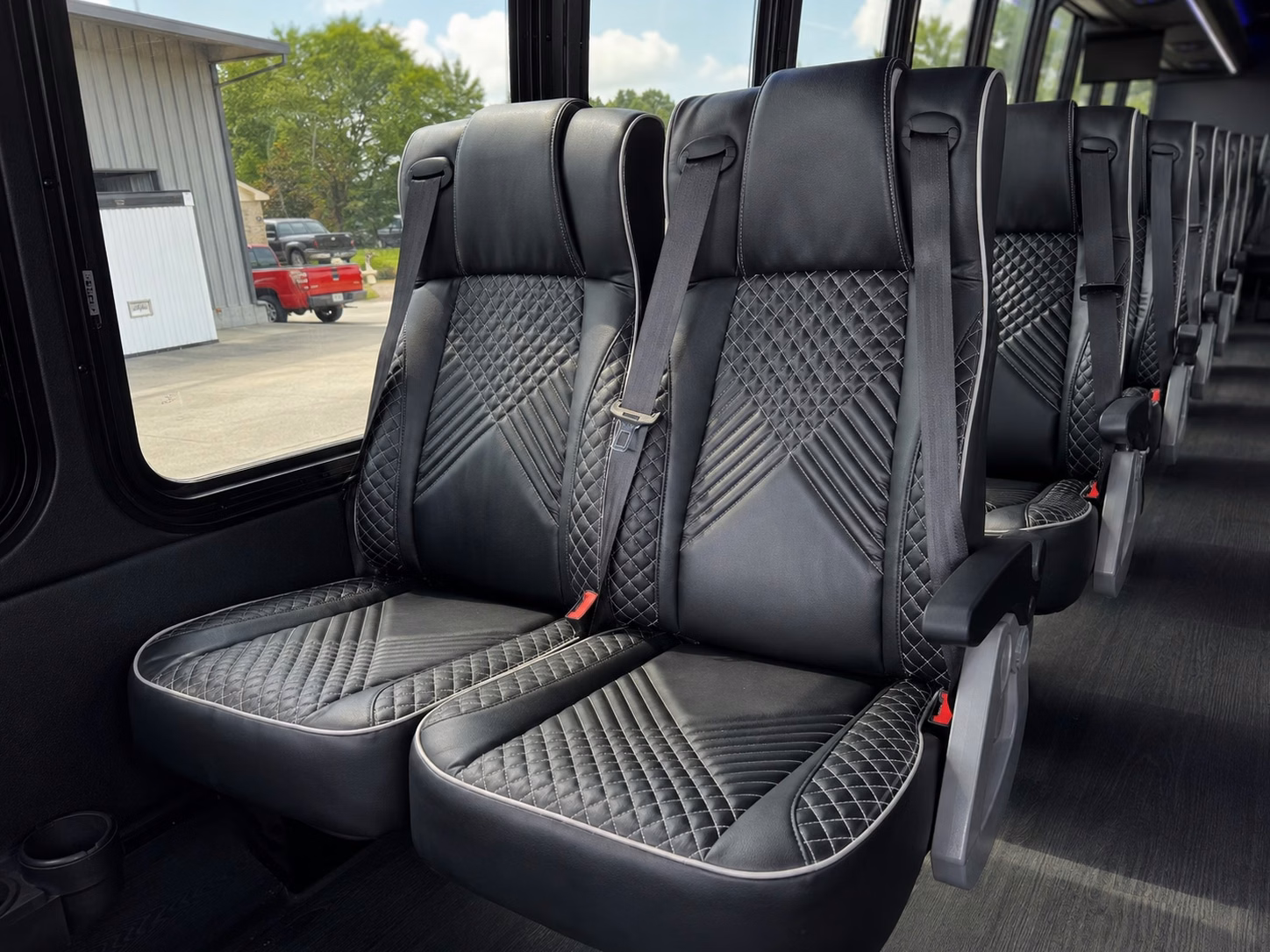 56 passenger charter bus interior