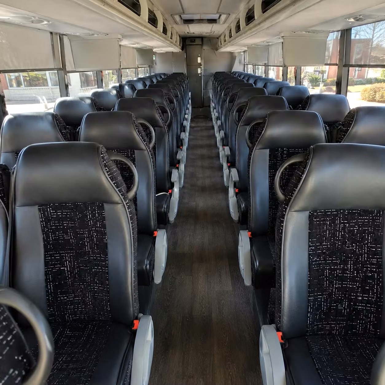 ann arbor charter bus interior