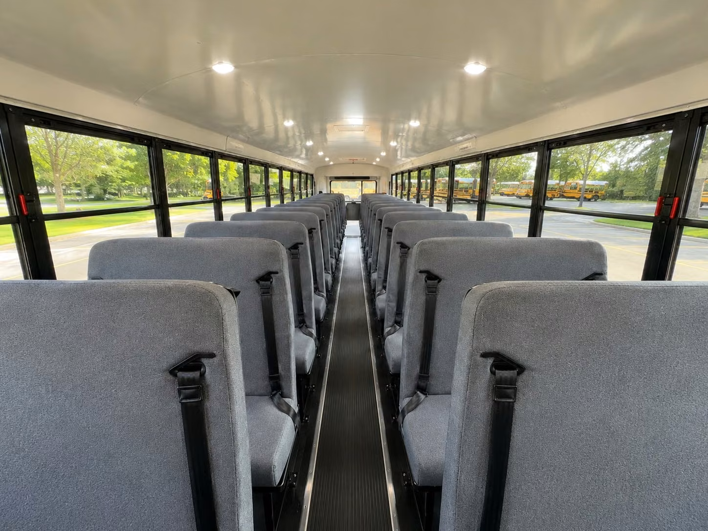 school bus inside